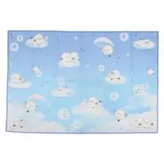 雲と虹のデザイン ブランケット 約100cm x 70cm