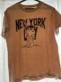 LAUNDRY スヌーピー Tシャツ NEW YORK ピンクのサムネイル