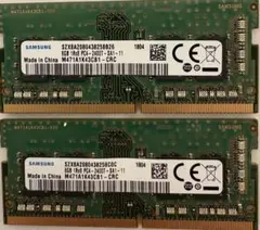 SamsungノートPCメモリ16G(8GB×2枚)PC4-2400T動作確認済のサムネイル