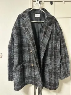 レディース ジャケットコート チェック