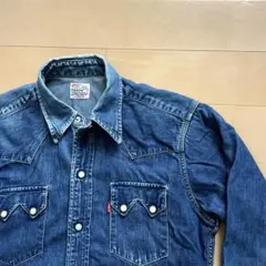 ビンテージ！LEVI'Sウエスタンデニムシャツショートホーン米国製バレンシア
