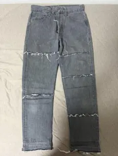 Levi's 501 リメイク デニムパンツ グレー W27L34