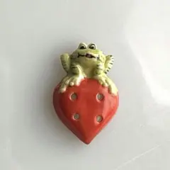 フランス　フェーブ　ボタン　カエルとハート