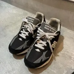 new balance 993 ブラック/グレー USA製