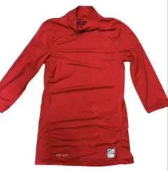 NIKE PRO COMBAT ナイキ プロコンバット　シャツ 7分袖　赤　S