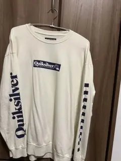 Quiksilver 長袖Tシャツ Lサイズ クリーム