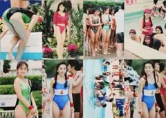➄西田ひかる水泳大会水着写真Lサイズ17枚