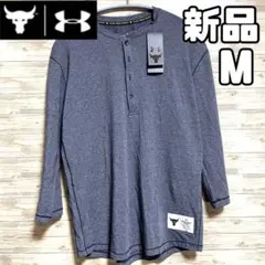 新品 タグ付き アンダーアーマー プロジェクトロック ロンT スリーブトップ M