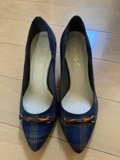 【美品】ルタロン☆チェックのパンプスのサムネイル