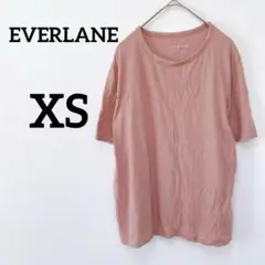 EVERLANEエバーレーン【XS】ピンク 半袖Tシャツ シンプル　綿100%