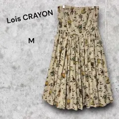Lois CRAYON イラスト フレアスカート M ハイウエスト　コルセット調