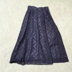 Te chichi レース フレアスカート ロング