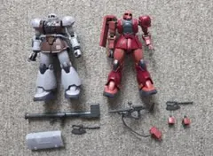 HG シャア専用ザク I HG ヴァッフ 2体セット(ジャンク品)