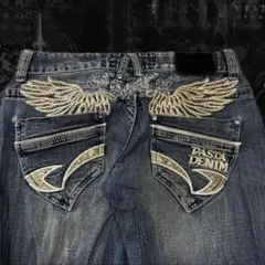 swag black flaredenim ギミック スタッズ ギミックY2K - メルカリ