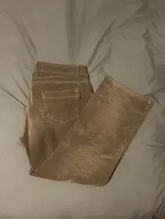 ブラウン ストレートパンツ