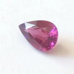 天然ロードライトガーネット1.53ct 非加熱 ルース ペアシェイプ