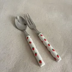 いちご柄 カトラリーセット スプーン フォーク