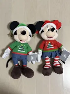 ミッキー ミニー クリスマスぬいぐるみセット