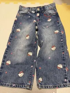 H&M キティ　デニムパンツ　92