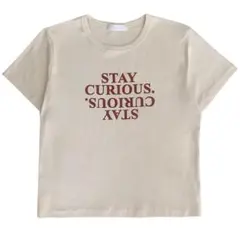 ソニョナラ バイカラーレタリング半袖Tシャツ