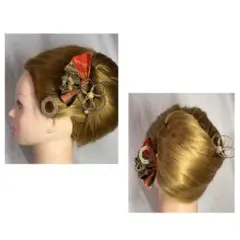 浜松祭り 和装髪飾り　和風髪飾り　P3 着物　浴衣髪飾り　祭り　成人式　卒業式