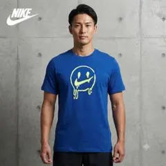 【美品】ナイキ スマイリー ｔシャツ ブルー Ｓサイズ メンズ 半袖 トップスのサムネイル