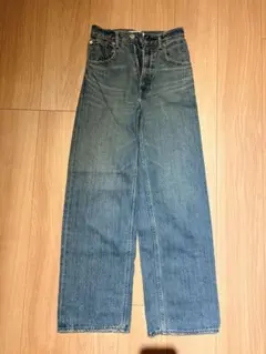 AZUL by moussy ハイウエストワイドデニム XS