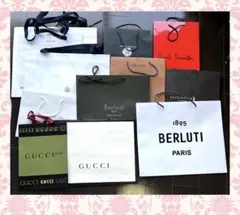 ブランド紙袋　ショップ袋　大きいサイズ　モンクレール　ルイヴィトン　ベルルッティ