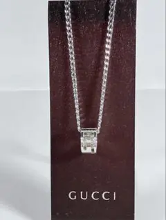 【超美品】GUCCI ペンダント トップ925＋社外喜平チェーン 男女兼用