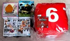 ワンピース 一番くじ サイコロクッション ルームライト フィギュア 5点セット