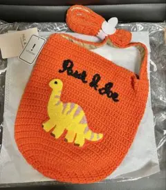 ポール&ジョー　アクセソワ　ショルダーバッグ　ダイナソー　オレンジ