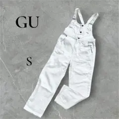 GU オーバーオール サロペット ホワイト デニム S