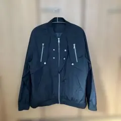 ❣️【訳あり】SHEIN ✨メンズ ブルゾン ジャンパー ジップアップ 黒 L