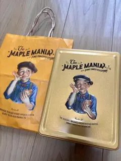 MAPLE MANIA メープルマニア イラスト入り缶•紙袋