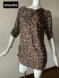 ✰ensuite 五分袖 ブラウス　大きいサイズ