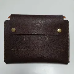 ハンドメイド　本革　お薬手帳、通帳、母子手帳入れ　マルチケース　レザークラフト