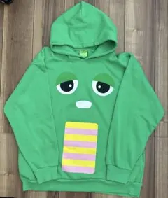 ガチャピン柄 長袖パーカー 4L