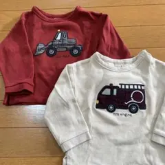 ブルドーザーと消防車のトレーナー 90㎝