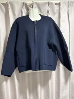 Alma Design リブニット ジップブルゾンのサムネイル