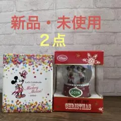 【新品】ディズニー　★スノードーム　2014・2020年【2点】