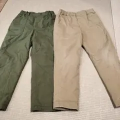 ユニクロ　冬用ズボン2点セット　110