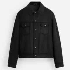 ZARA フェイクスエードレギュラーフィットジャケット