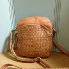《美品》zucchero ズッケロ 本革 メッシュ ショルダーバッグ 小さめのサムネイル