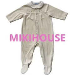 MIKIHOUSE ミキハウス ロンパース カバーオール 70 刺繍 ベロア