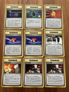 ポケカ　ポケモンカード　旧裏　マーク無し　マチスデッキ　トレーナーカードセット