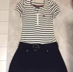 BURBERRY BLUELABELバーバリーブルーレーベルボーダーワンピースのサムネイル
