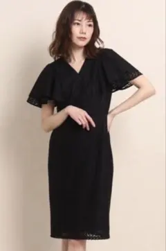 【美品】クードシャンス　タイニーレースカシュクール風ワンピース