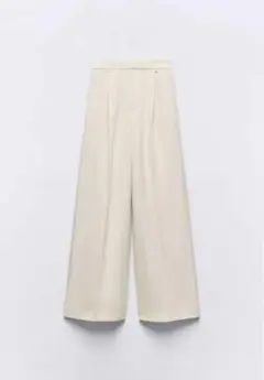 夏服プリーツ入りフルワイドパンツL(11〜13号)