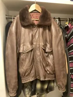 G1 フライトジャケット　民間品　90s USA製　レザージャケット