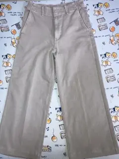 11/3までユニクロ　ワイドトラウザージーンズ　グレーL